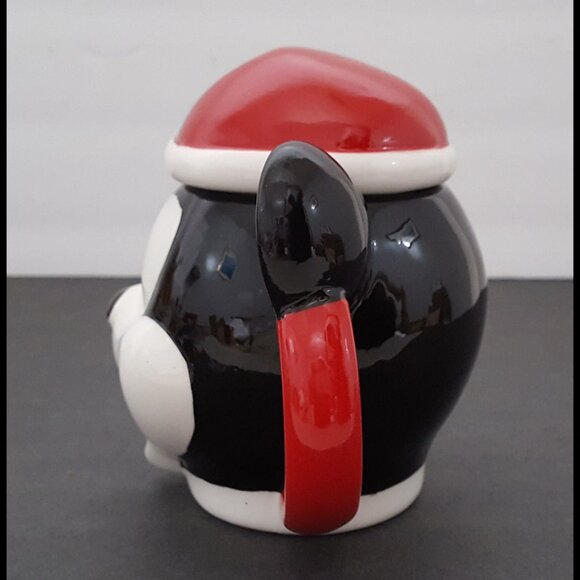 NEW RARE St. Nicholas Square Disney Christmas Mickey Mouse Lidded Mug - Picture 3 of 9